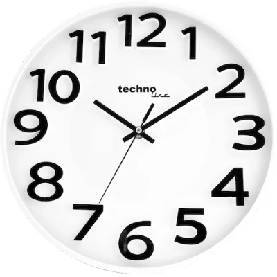 Afbeelding van WT 4100 analoge quartz wandklok met stille beweging, Ø 30 cm