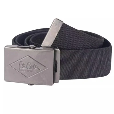 Image de Lee Cooper LCBELT613 Mens Canvas Webbing travail de sécurité Pantalon Ceinture, Noir, Taille