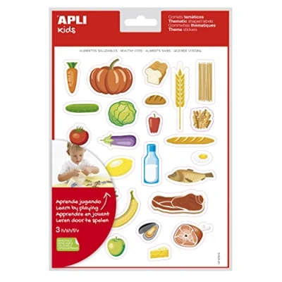 Afbeelding van APLI Kids 19227 3 vellen stickers voor gezonde voeding