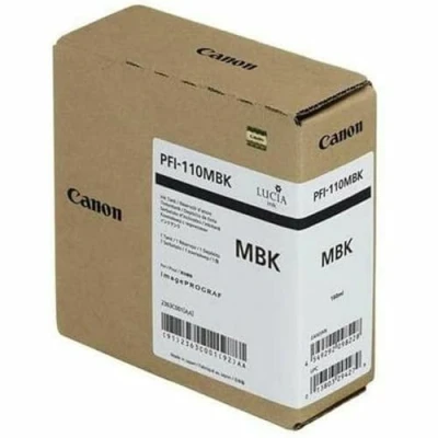 Afbeelding van Canon PFI 110MBK Inktcartridge Mat zwart