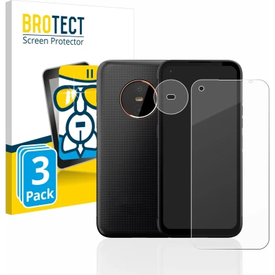 Afbeelding van BROTECT Screenprotector voor Gigaset GX6 (Voor+Camera) Folie Beschermfolie Beschermglas transparant (3 Stuks)