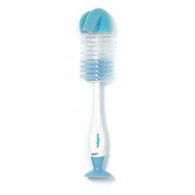 Afbeelding van Baby Ono Wit/Blauw Flessenborstel met Spons &amp; Zuignap 728/01