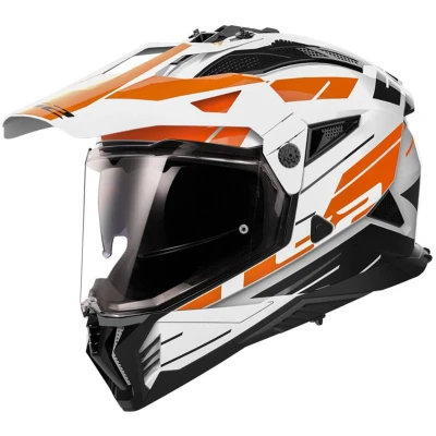 Afbeelding van LS2 MX702 Pioneer II Crosshelm wit/oranje/zwart