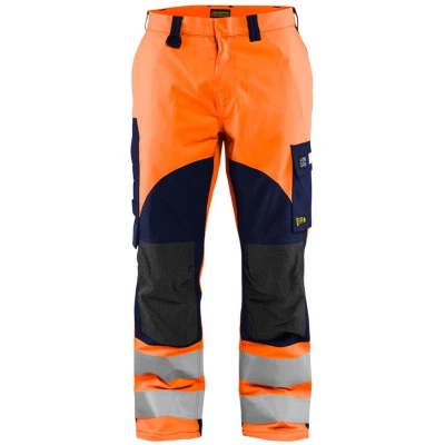 Afbeelding van Blaklader Multinorm inherent werkbroek 1588 1513 High Vis Oranje/Marineblauw C54