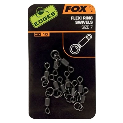 Afbeelding van Fox Edges Flexibel Ring Swivels Maat : Size 7