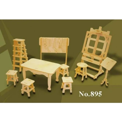 Afbeelding van Bouwpakket hout kunst atelier 1:12 895