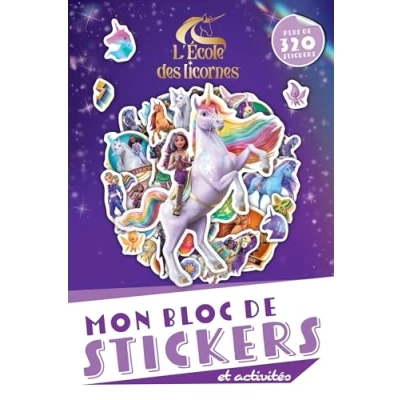 Afbeelding van L&#039;ECOLE DES LICORNES BLOC DE STICKERS ET ACTIVITES