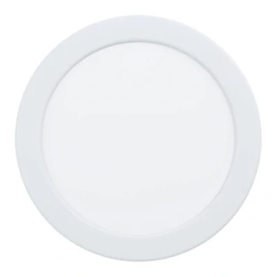 Afbeelding van EGLO Fueva 6 Led inbouwspot, plafondlamp, inbouwlamp, badkamer, kunststof, wit, warmwit, IP44, diameter 16,6 cm