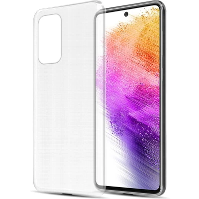 Afbeelding van Cadorabo Hoesje geschikt voor Samsung Galaxy A73 5G in VOLLEDIG TRANSPARANT Beschermhoes gemaakt van flexibel TPU Silicone Case Cover