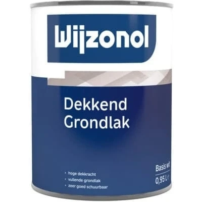 Afbeelding van Wijzonol Dekkend Grondlak 0,5 liter Houtverf