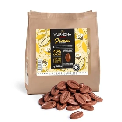 Afbeelding van Valrhona jivara melkchocolade bonen 1 kg