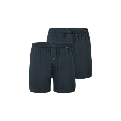 Afbeelding van Schiesser 2PACK Basic Boxershorts, Heren, Maat: Small, Nachtblau