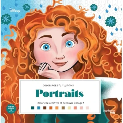 Afbeelding van Grand Carré Mystères Portraits Hachette Kleurboek voor volwassenen