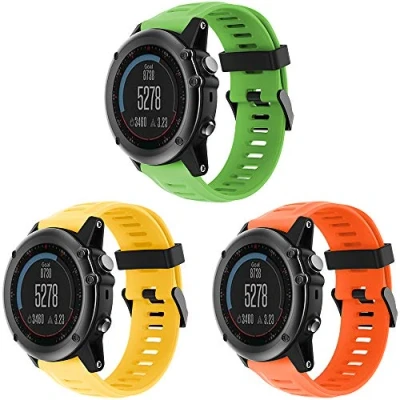 Afbeelding van TOPsic Fenix 3/Fenix 3 HR, horlogeband 26 mm, reserveband van siliconen, armband voor HR/Fenix 5X/5X Plus/Fenix 6X/6X Pro