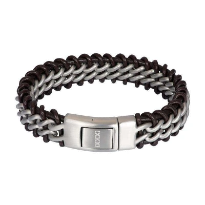 Afbeelding van Orion iXXXi MEN Leather Armband Zilver