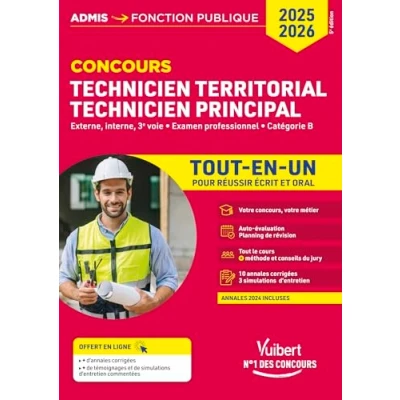 Afbeelding van CONCOURS TECHNICIEN TERRITORIAL PRINCIPAL 2025 26