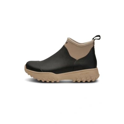 Afbeelding van Woden Stiefel Irene Waterproof Regenlaarzen, Dames, Maat: 37, Black coffee cream Rubber/ textiel