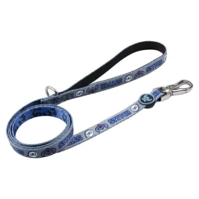 Afbeelding van Hondenriem Stitch Grijs Blauw M