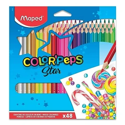 Afbeelding van Kleurpotlood Maped Color&#039;Peps set á 48 kleuren