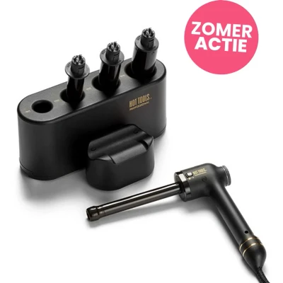 Afbeelding van HOT TOOLS Curl Bar Set Black Gold Haibu by Kapperskorting.com