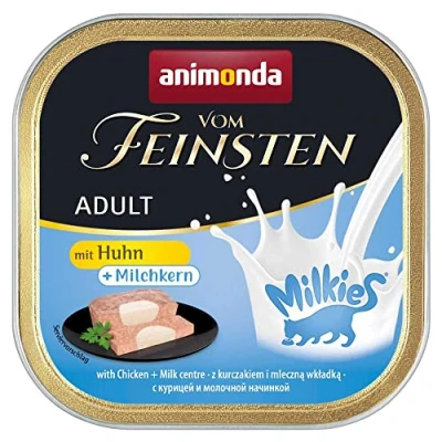 Afbeelding van Animonda Cat Vom Feinsten 32x100g met kip + melkcentrum