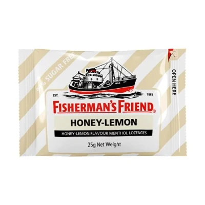 Afbeelding van Fishermans Friend Lozengers zonder suiker met honing en citroen, 25 g x 12