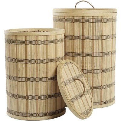 Afbeelding van Basket spelset DKD Home Decor 40 x 63 cm Bamboe