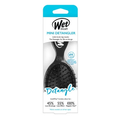 Afbeelding van The Wet Brush Detangle Mini Detangler Black Borstel