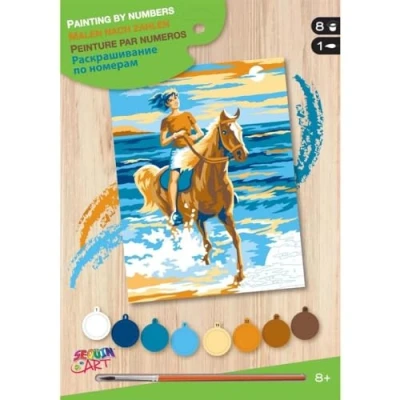 Afbeelding van Sequin Art Schilderen Op Nummer Paardrijdster