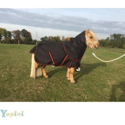Afbeelding van HB Harry &amp; Hector Outdoordeken 300gr Zwart/Rood 90/115