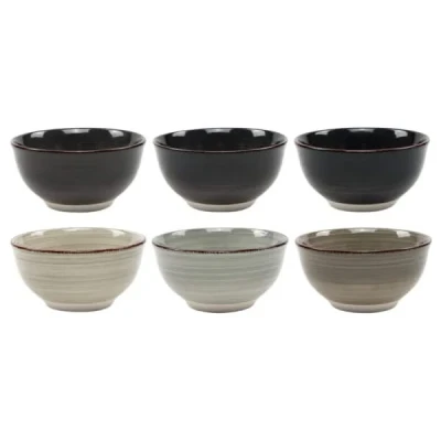 Afbeelding van Cookinglife Kleine kommen Delice Grijs ø 12 cm 6 stuks