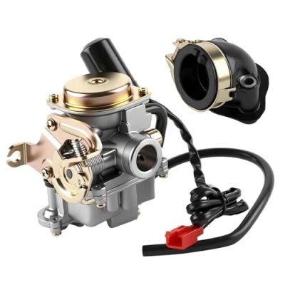 Afbeelding van Wilktop carburateur, carburateur 50 cc 18 mm met aanzuigslang geschikt voor Rex RS 400 / 450 460 GY6 50cc