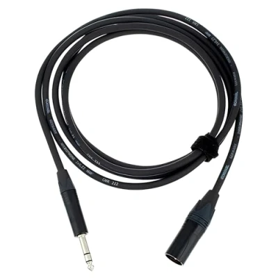 Afbeelding van Cordial CPM2,5MV XLR Adapterkabel [1x stekker 1x Jackplug male 6,3 mm] 2.50 m Zwart