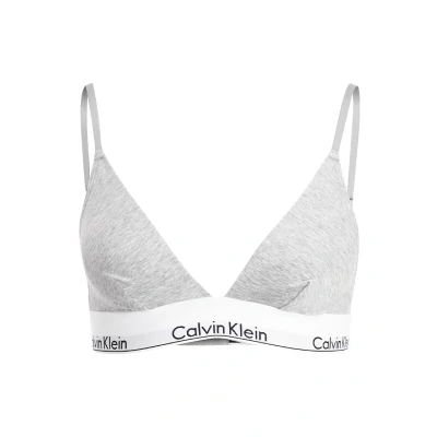 Afbeelding van Calvin Klein dames Modern Cotton bralette met logoband in de kleur Grijsmele, maat: S