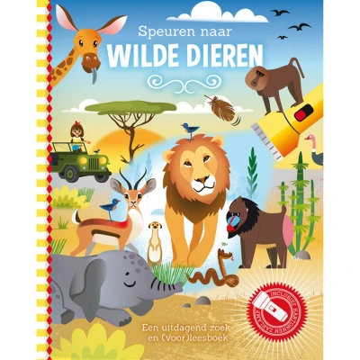 Afbeelding van Lantaarn publishers lees en zoekboek speuren naar wilde dieren