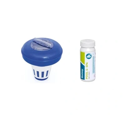 Afbeelding van Bestway Flowclear 3 in 1 starterset met drijvende doseerder, diameter 16,5 cm, schoon en kristalhelder zwembadwater