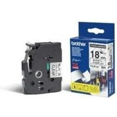 Afbeelding van Brother TZe S141 Tape Zwart op transparant (18 mm)