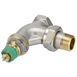 Afbeelding van Danfoss Dynamic Valve thermostatische radiatorkraan haaks verkort 1/2