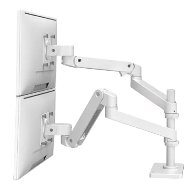 Afbeelding van Ergotron LX PRO ARM DUAL DISPLAY STACKING white (27&quot;), Monitorsteun, Wit