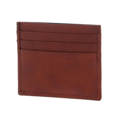 Afbeelding van VALENTINO Leren Kaarthouder Five Credit Card Holder Cuoio Bruine