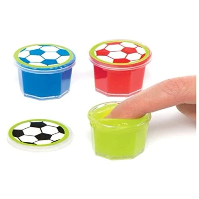 Afbeelding van Baker Ross AC893 Football Mini Slime Putty (6 stuks) Party Favor voor kinderen