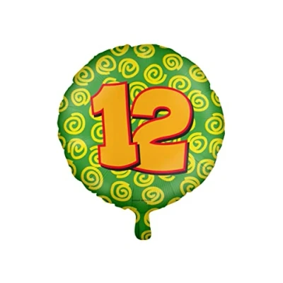 Afbeelding van Helium ballon 12 jaar party 45cm