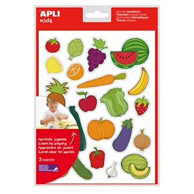 Image de APLI, autocollants fruits et légumes 3 hojas