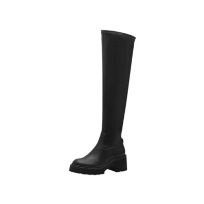 Afbeelding van Tamaris Dames 1 25621 43 Botte boven de knie Dames, zwart.