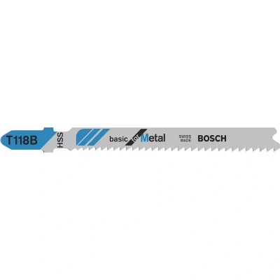 Afbeelding van Bosch t118b hss decoupeerzaagblad 92mm staal basic