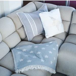 Afbeelding van Plaid Ster Grijs van Barine Home