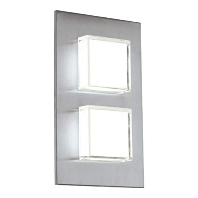 Afbeelding van EGLO Pias Buitenverlichting Wandlamp 2 Lichts LED RVS