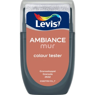 Afbeelding van Levis verf Ambiance mur mat tester 30ml granaat appel