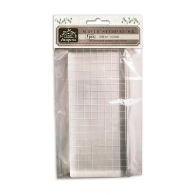 Afbeelding van Stamperia Acryl stempelblok voor scrapbooking, albums, kaarten maken, enz. Lichtgewicht comfortabel en nauwkeurig handwerk, lasergesneden rooster eenvoudige uitlijning, gemakkelijk te
