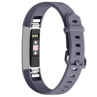 Afbeelding van FitBit Alta HR siliconen bandje met gesp Maat: Large Grijs